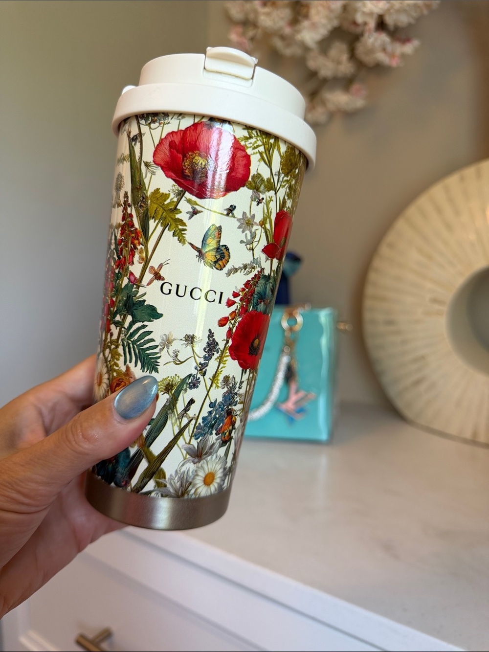 New Floral Butterfly 🦋 design Travel Tumbler - Multicolor
